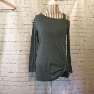 Half Cold Shoulder Top